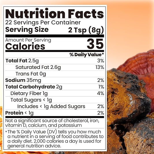 Mushroom Coffee Creamer, Orange Flavored, Probiotics, MCT Powder and 6 Mushrooms | Lion's Mane, Turkey Tail, Reishi, Maitake, Chaga, Cordyceps | Boosts Energy, Focus, Supports Immunity | Gluten-Free, Vegan, 6.35 Oz