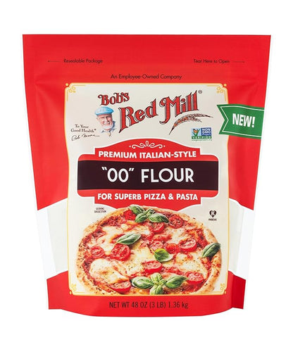 Bob's Red Mill 00 Flour Premium Italian-Style, 48oz (Pack of 4) - Non GMO, Vegan, Kosher