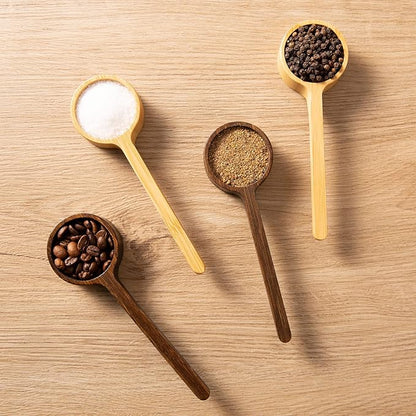 Bamboo Wooden Coffee Scoop for Jars Farmhouse Minimalist Food Jar Scoop