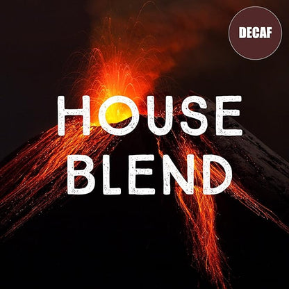 Volcanica House Decaf Coffee, Whole Bean, Swiss Water Processed, Fresh Roasted, Kosher, 16-ounce