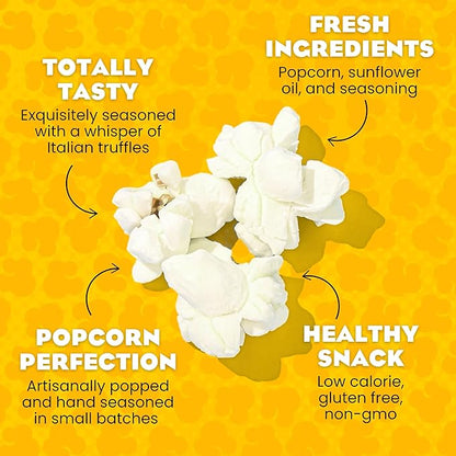 Live Love Pop Truffle Salt Flavored Gourmet Popcorn, 4.4 Oz (Pack of 6), Healthy Snack, Gluten Free, Vegan & Non-GMO, Mission Driven Munchies