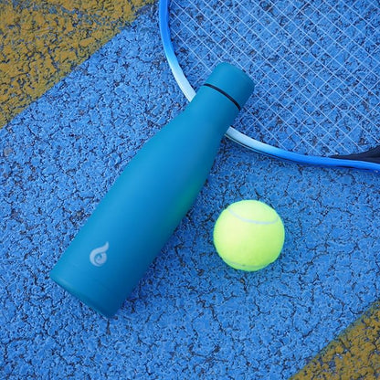 BJPKPK Insulated Water Bottle 12oz Small Stainless Steel Water Bottles Reusable Metal Thermos Keep Cold and Hot,Laguna