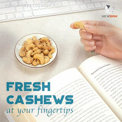 NEWBAM Lightly Salted Cashews Individual Packs - 12 Cashew Snack Packs Roasted Nuts (1.5oz Each) – Keto, Vegan, Gluten-Free - Healthy Snacks for Trail Mix, Office, or Party - Zero Sugar