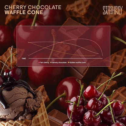 Stars + Honey Protein Bars- Cherry Chocolate Waffle Cone,15g Protein, 2g Sugar, w/Collagen Keto Friendly Snack - Gluten, Dairy, & Soy Free - High-Protein Snacks for Energy & Recovery-10 pack
