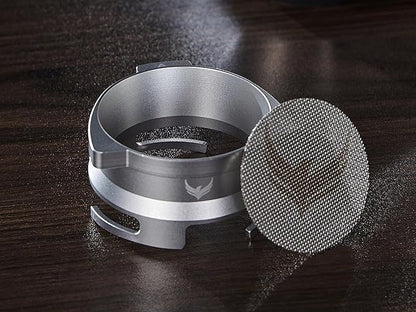 54mm Dosing Funnel Espresso Puck Screen Set KNODOS Grinder Trigger Portafilter Funnel and Filter Compatible with Breville 54mm Portafilters