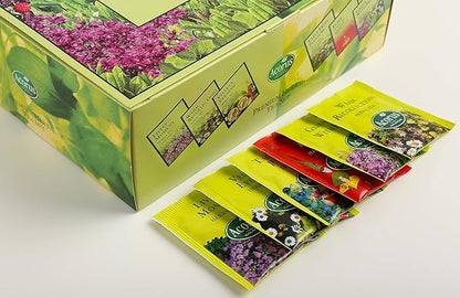 ACORUS Premium Tea Set - Natural Herbal Tea Variety Pack, Gift Set of 6 Different Teas, 60 Bags Individually Wrapped, Herbal Sampler Box