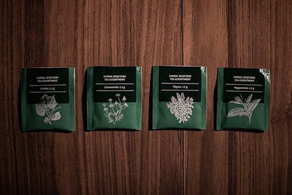 ACORUS Herbal Selection Tea Set, Natural Herbal Tea Variety Pack, Assorted Tea Box, Tea Gift Set of 4 Different Teas, Herbal Tea Sampler of 56 Tea Bags Individually Wrapped