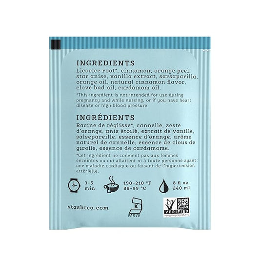 Stash Tea Licorice Spice Herbal Tea, 6 Boxes With 20 Tea Bags Each (120 Tea Bags Total)