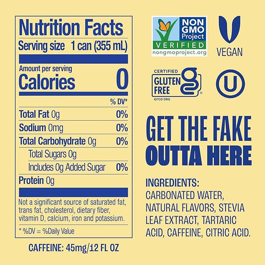Zevia Zero Sugar Soda, Vanilla Cola, 12 oz Cans (24-Pack) – Naturally Sweetened, Non-GMO Project Verified, Gluten-Free, Vegan