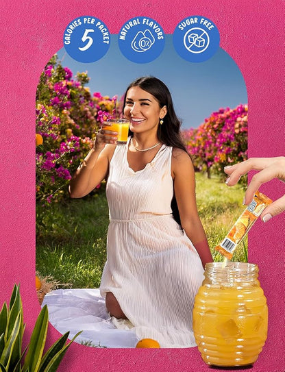Klass Aguas Frescas | Drink Mix Variety Pack | Cucumber Limeade, Strawberry Watermelon, Hibiscus Berries & Pineapple Tangerine | Sugar Free On-The-Go Packets (40 Count Powder Stick Packs)