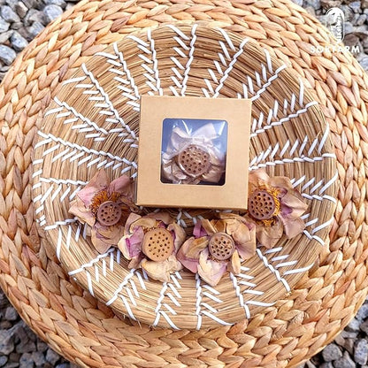 Lotus Flower Tea Bloom Flowering Teas, Dried Whole Blooming Tea Flowers, Blue Dried Flowers Flor De Loto, Delicious Intense Flavor, No Caffeine, Low Calorie (4 Flower Blooms)