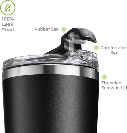 SIPX™ Triple-Insulated Tumblers - 22oz. Premium Modern Tumbler With Lid, insulated Cup Keeps Hot For 6 Hours, Stainless Steel Tumbler Made Of Sustainable Material, Coffee Travel Mug For Home & Office
