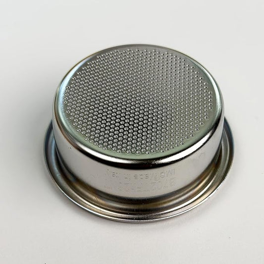 E&B Lab NT (NanoTech) Double Espresso Portafilter Basket 58mm Ridgeless (22) Silver
