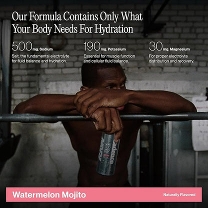 Cadence Electrolyte Drink - Watermelon Mojito Flavor, 355ml x 12 | Science-Backed Hydration | Zero Sugar, Zero Caffeine | Vegan, Keto & Paleo Friendly | Sodium, Potassium & Magnesium for Performance & Recovery
