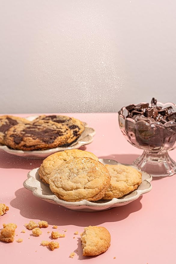 Homemade ish Dry Cookie Mix - Gourmet Dry Cookie Mix Base with Edible Glitter - Kosher - No Artificial Ingredients - Fun DIY Gift for Beginners, Families & Hosts - Makes 12 Custom Cookies