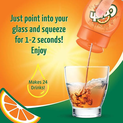 Crush, Orange, Liquid Water Enhancer – New, Better Taste! (4 Bottles, Makes 96 Flavored Water Drinks) – Sugar Free, Zero Calorie