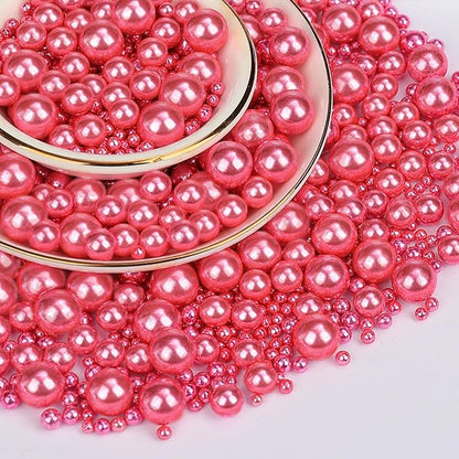 Twisweet Rose Gold Pearl Sprinkles for Cake Decorating, Edible Sugar Pearls for Baking, Mix Size, Cake Topper Cupcake Cookie Ice Cream Dessert Decorations, Valentine Mother's Day Birthday Wedding Party Supplies(130g/4.58oz)