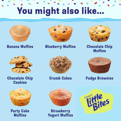 Entenmann's Little Bites Blueberry Mini Muffins | Made with Real Blueberries | 1 pack (20 pouches total)