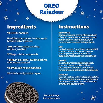 OREO Chocolate Sandwich Cookies, Holiday Cookies, 4 oz Stocking Stuffer Pack