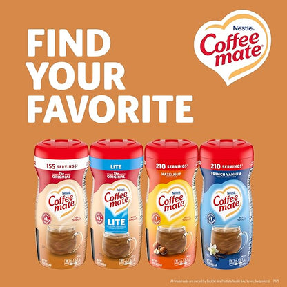 Nestle Coffee mate Coffee Creamer, Original Lite, Non Dairy Powder Creamer, 11 oz (Pack of 12)