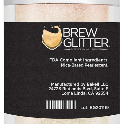 Pink Iridescent Brew Glitter Edible Glitter for Drinks, Cocktails, Beer, Garnish Glitter & Beverages | 100% Edible & Food Grade | Vegan, Gluten, Nut Free (25g, Pink Iridescent)