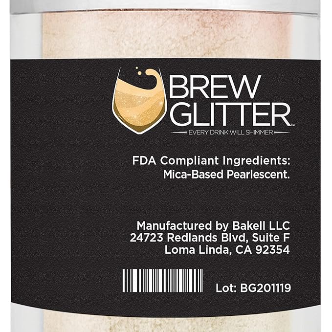 Pink Iridescent Brew Glitter Edible Glitter for Drinks, Cocktails, Beer, Garnish Glitter & Beverages | 100% Edible & Food Grade | Vegan, Gluten, Nut Free (25g, Pink Iridescent)
