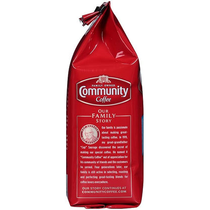 Community Coffee Premium Ground Coffee, French Vanilla Flavored, Medium Roast, 12 Ounce (Pack of 3)