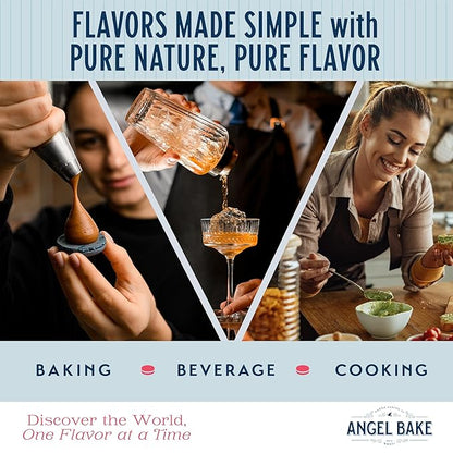 Pure Lemon Extract 5x Strength – for Baking & Mixology – Natural Flavoring, Kosher, Keto Friendly, Vegan, Gluten-Free – Enhance Desserts and Beverages (2 Oz Extract with Latex-Free Dropper & Spritzer)