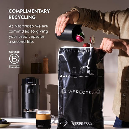 Nespresso Capsules Original Line, Ristretto Intenso, Dark Roast Coffee, 50 Count Coffee Pods