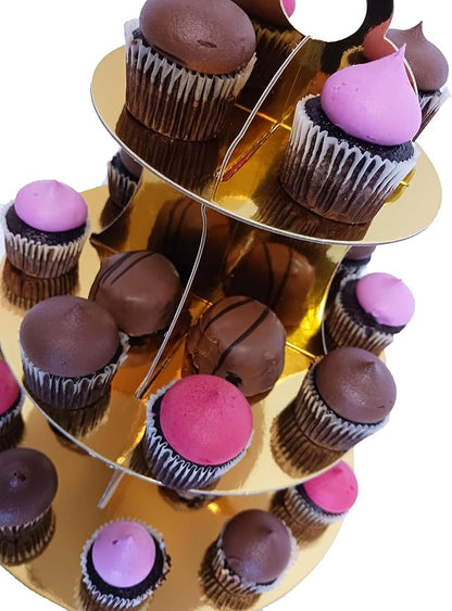 Gold Cupcake Stand, 3 Tier Cupcake Stand