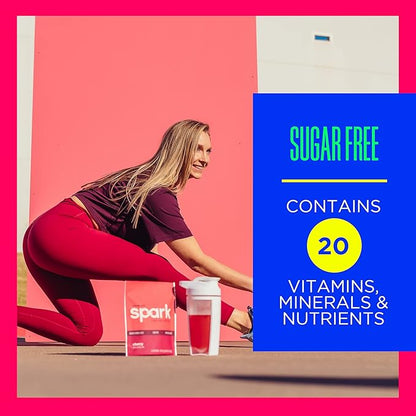 AdvoCare Spark - Energy Drink Mix - Vitamin & Amino Acid Supplement - Supports Energy & Focus* - Portable Immune Support* - Sugar-Free - Cherry, 14 Stick Packs (3.5 oz)