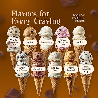 Triple Scoop - Premium Chocolate Ice Cream Mix For Ice Cream Maker. Simple, Easy, Delicious. From Gourmet Mix To Maker in 5 Minutes, Makes 2 Creamy Quarts. Made in USA. (1 Pack, Chocolate)