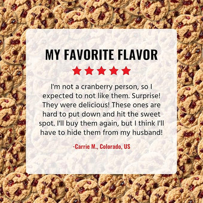 Every Body Eat Crunchy Cookie Bites, Gluten & Dairy Free, Vegan, School Safe Lunch Snacks, Single Serve (Pack of 20) (Cranberry Vanilla)