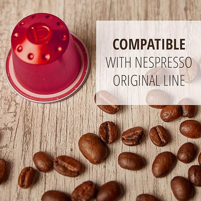 60ct Dark Roast Variety Espresso Pods Compatible with Nespresso Original Machine I Aluminum Capsules - Intensity 10-12 I Ristretto Espresso Lungo