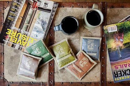 Tribo Coffee Single-Serve Portable Pour Over Drip Coffee - Papua New Guinea - 10 Servings (Medium-Dark Roast)