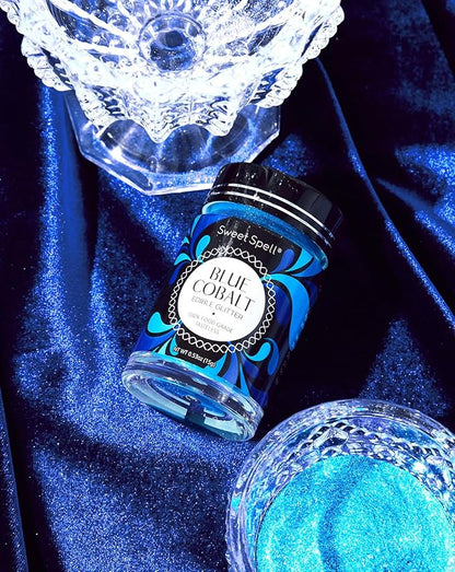 Sweet Spell Edible Glitter (15g) - Shimmer Sparkles for Drinks, Cakes, Cocktails - 100% Edible & Food Grade Glitter, Vegan, Gluten-Free (Blue)