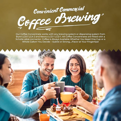 Christopher Bean Coffee - 396 servings, 30 to 1 Blend Bag in Box Liquid Instant Coffee or Cold Brew Coffee Concentrate - Hot or Iced Coffee - Decaf Colombian