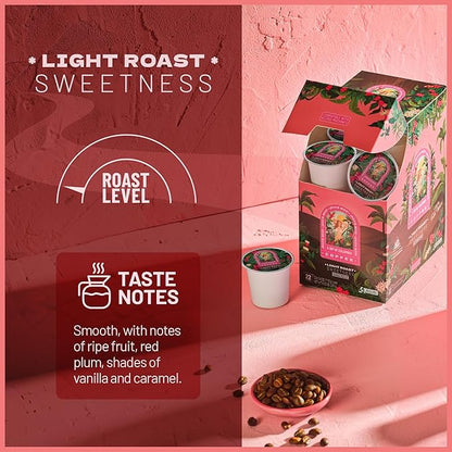 Dios Mio Coffee by Sofia Vergara, Light Roast, K-Cup Pods, 44 Count, (2 Boxes of 22 K-Cup Pods)