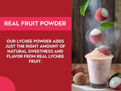 Ancient Roots Freeze-Dried Lychee Fruit Powder – 100% Organic, All-Natural Food Coloring, Rich in Antioxidants, No Added Sugar or Preservatives, 25 Servings (3.5 oz)