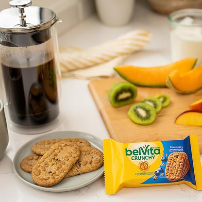 belVita Breakfast Bars Biscuits Variety Pack, 4 Flavors, 30 Total Packs, Christmas Stocking Stuffers, 6 Boxes (4 Biscuits Per Pack)