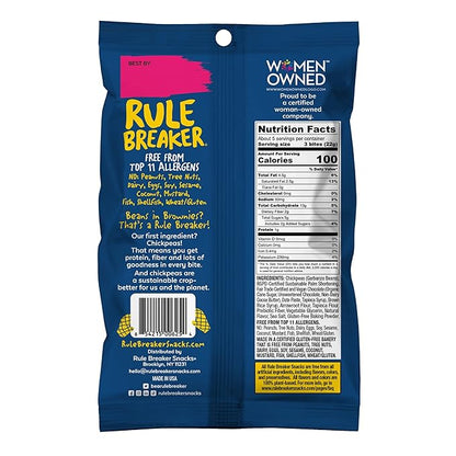 Rule Breaker Vegan & Gluten-Free Cookies | Chocolate Chip Bites | Plant-Based, Dairy, Nut, Soy, Allergen Free, Kosher | Great for School, Lunchbox, Office, Pantry | Soft-Baked, Better-For-You Cookie Bites (Pack of 3)