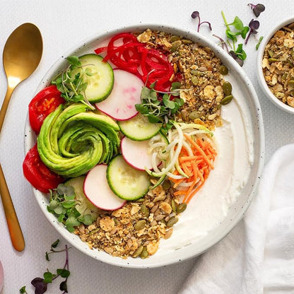 Struesli Savory + Seed Organic Granola, Nut, Grain & Gluten Free, Healthy Snacks with Pumpkin, Sunflower & Chia Seeds, Hemp Hearts, Flax, Tiger Nuts & Sea Salt, Plant Based, Keto & Paleo, 9 Oz