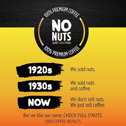 Chock Full o’Nuts Donut Shop Roast, Medium Roast Ground Coffee – Gourmet Arabica Coffee Beans – Smooth, Full-Bodied and Rich Coffee (23 Oz. Can)