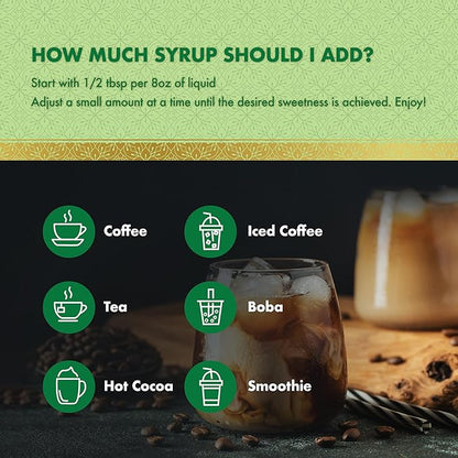ChocZero Apple Crisp Flavoring Syrup, Sugar Free, Apple Crisp Flavor, Keto Friendly, Gluten Free, Vegan, Prebiotic Fiber, Concentrated Coffee & Beverage Syrup – 25.4 Fluid Ounces
