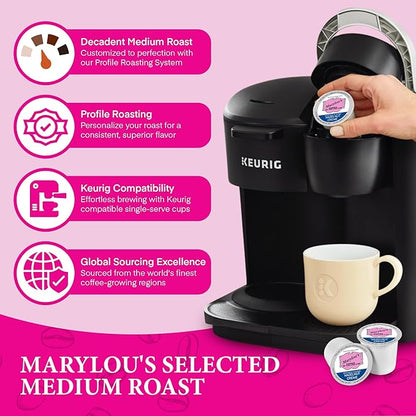 Marylou's Marylou’s Coffee – Hazelnut Creme Flavored Gourmet Coffee – Single Serve Coffee Pods, Compatible with Keurig Brewers – 12 Pods