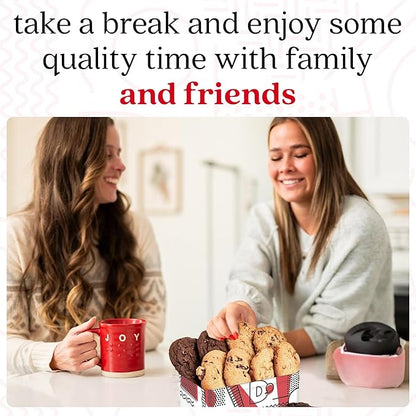 David's Cookies Freshly Baked Cookies Assortment - Delicious Handmade Soft Variety - Exquisite Gourmet Gift for Friends & Family on Special Occasions - Chocolate Chunk, Peanut Butter Chip, Double Chocolate Chunk & Oatmeal Raisin Flavors 8 Count