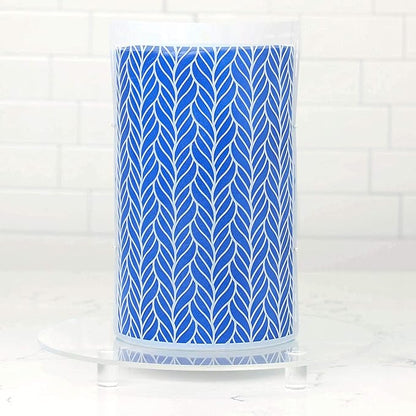 Cake Baking Stencil - Seamless Delicate Pattern for Decorating Tall Double Barrel Cake to Use with Buttercream, Royal Icing, Ganache, Paint, Airbrush (BRIDA)