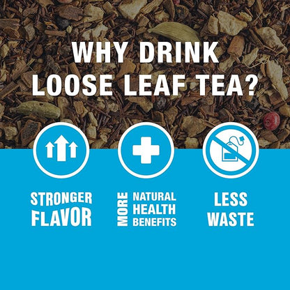 Tiesta Tea - Cozy Chai, Loose Leaf, Spiced Chai Rooibos Tea, Premium Caffeine-Free Blend, Makes Hot or Iced & Up to 50 Cups, 5oz Refillable Tin