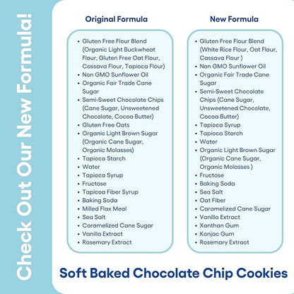 Gluten Free Partake Crunchy & Soft Baked Chocolate Chip Cookies Variety Pack - Vegan - Free From the Top 9 Allergens Including Dairy, Wheat, Soy, Eggs, & Peanuts - Non GMO - Safe School & Office Snack (5 Pack, 5.5oz Boxes)