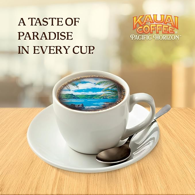 Kauai Coffee K-Cup Pods for Keurig Brewers – Arabica Coffee, 10% Hawaiian – Medium Roast, Bright Aroma With Light Floral Notes – Garden Isle, 1 Pack of 10 Single Serve K-Cups